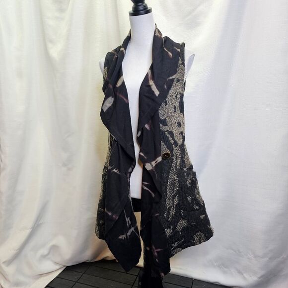 Art Of Cloth Homemade Shag Bark Lucy Wool Blend Vest Size Small - Picture 3 of 11